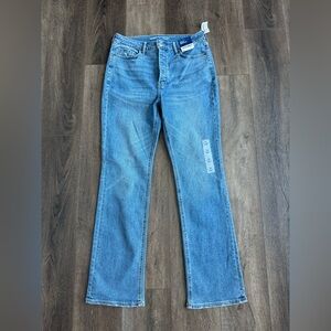 Old Navy Women's Kicker Boot Cut High Rise Jeans - Medium Blue
